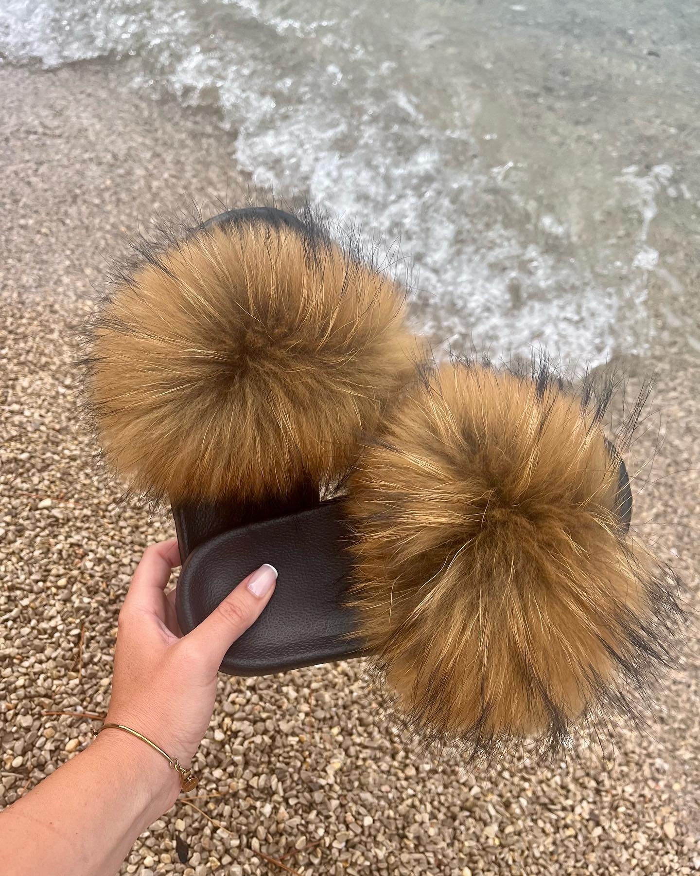 Szőrmés papucs - Noble