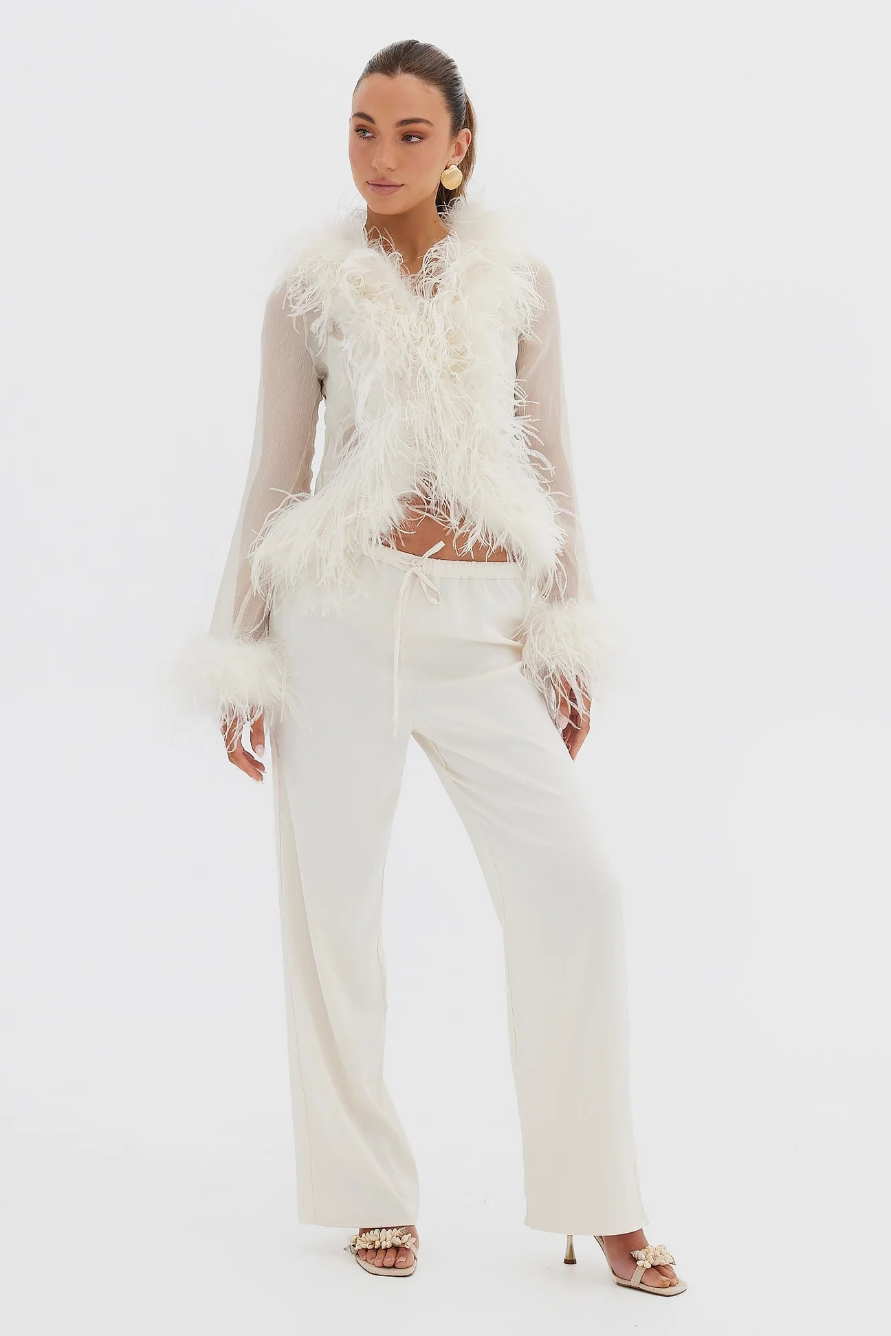 Tollas blúz – Cardigan Feather - Image 5