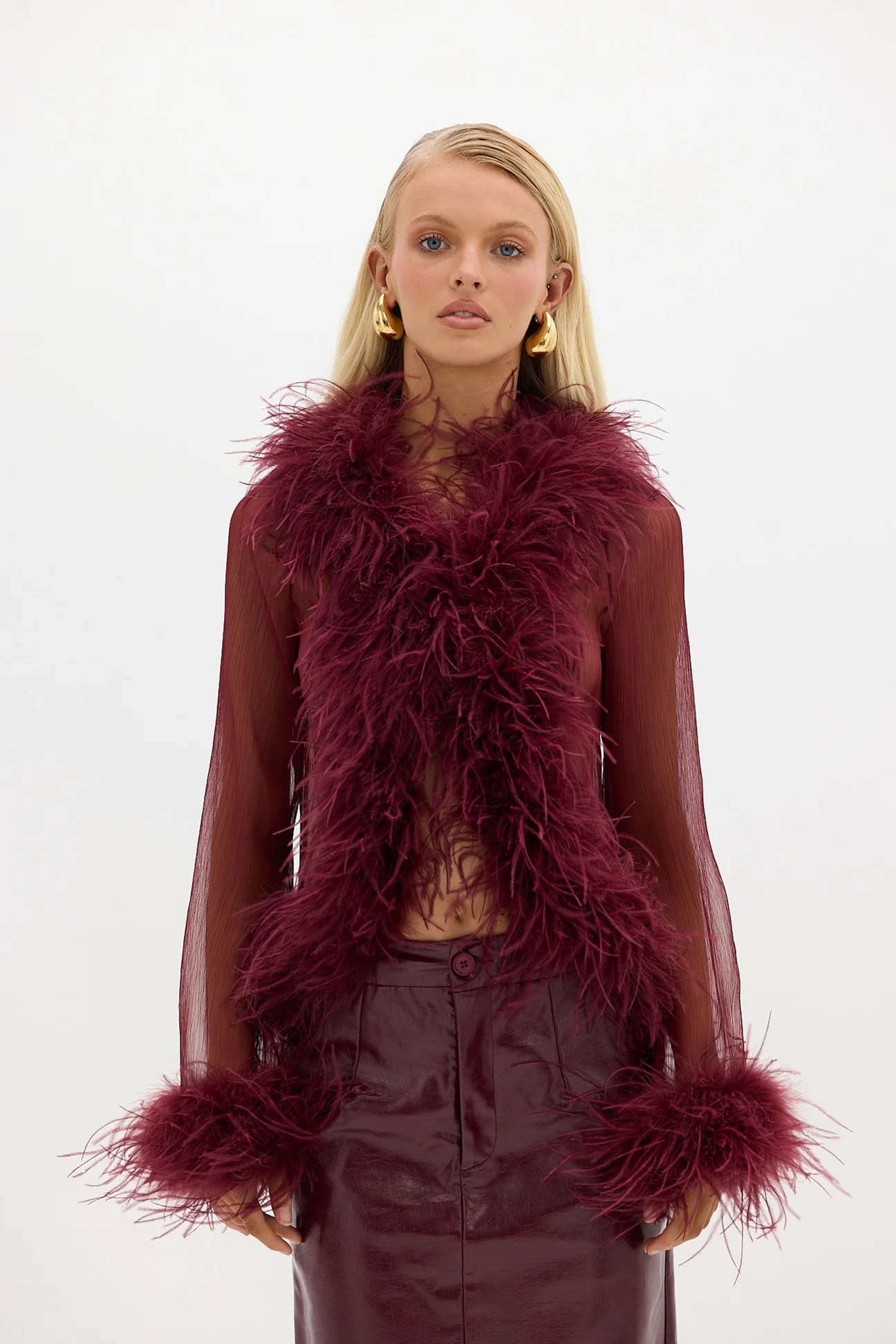 Tollas blúz – Cardigan Feather - Image 7