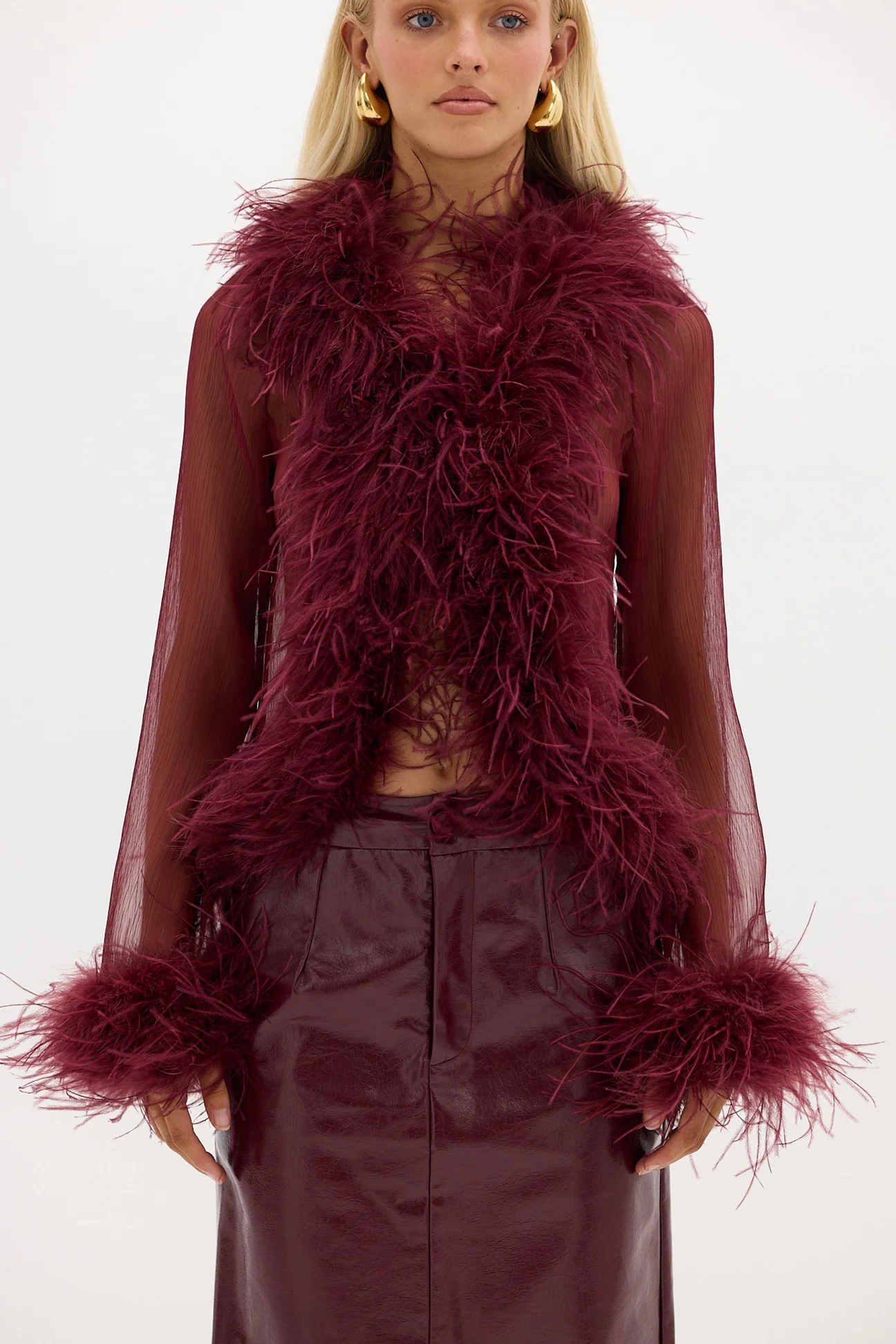 Tollas blúz – Cardigan Feather - Image 8