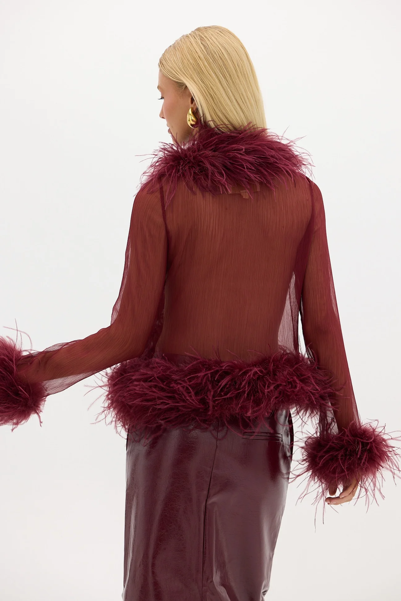 Tollas blúz – Cardigan Feather - Image 10
