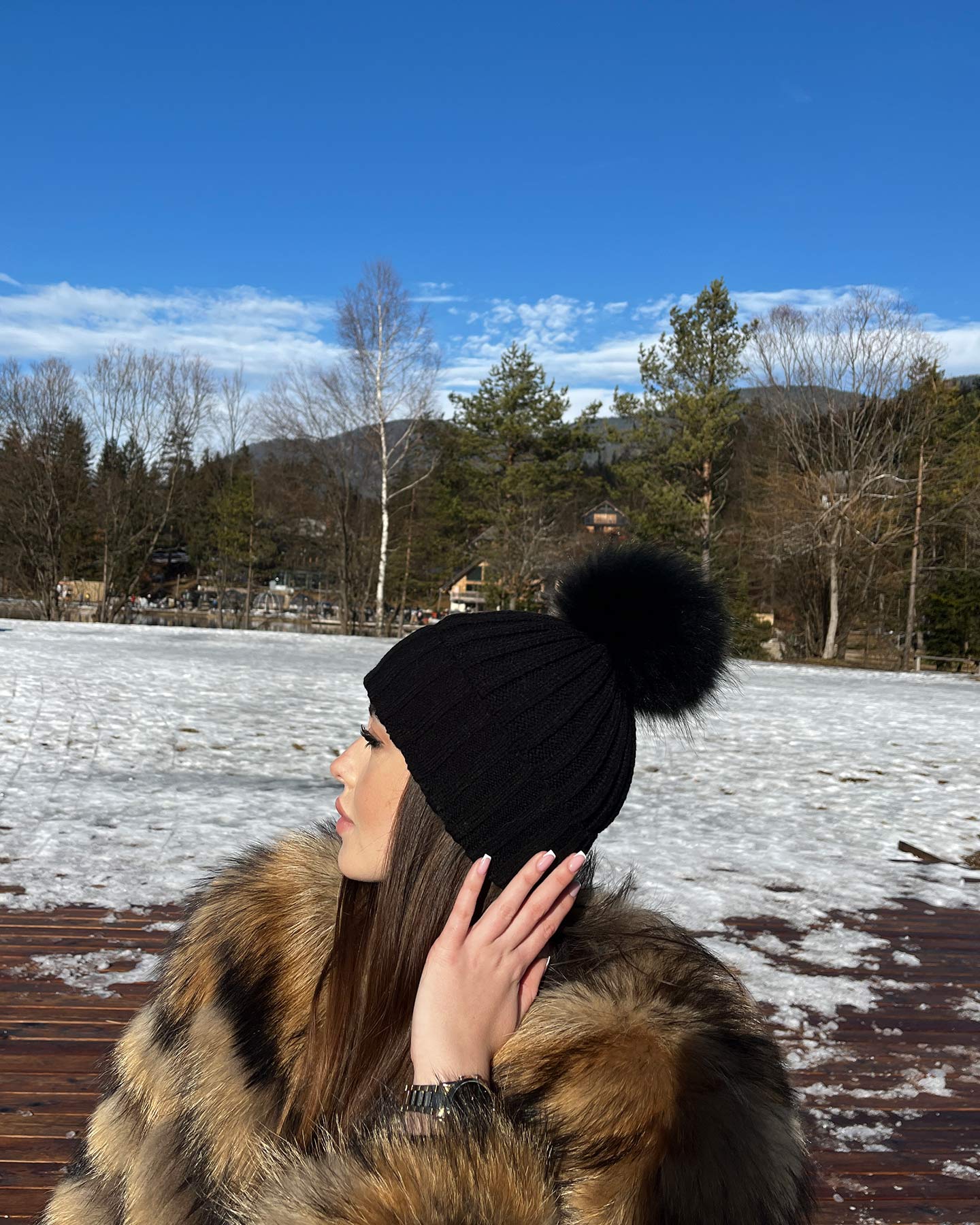 Pomponos sapka - Ice - Image 3